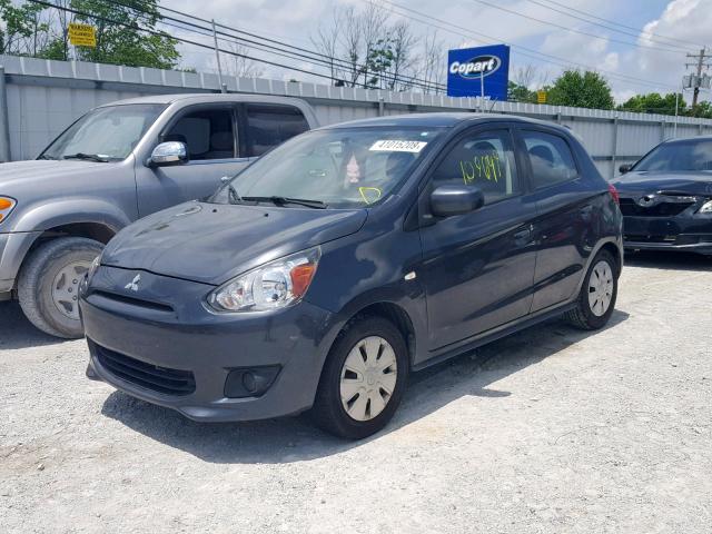 ML32A3HJ9FH014139 - 2015 MITSUBISHI MIRAGE DE GRAY photo 2