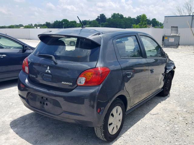 ML32A3HJ9FH014139 - 2015 MITSUBISHI MIRAGE DE GRAY photo 4