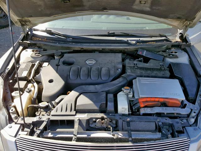 1N4CL21E17C158582 - 2007 NISSAN ALTIMA HYB SILVER photo 7