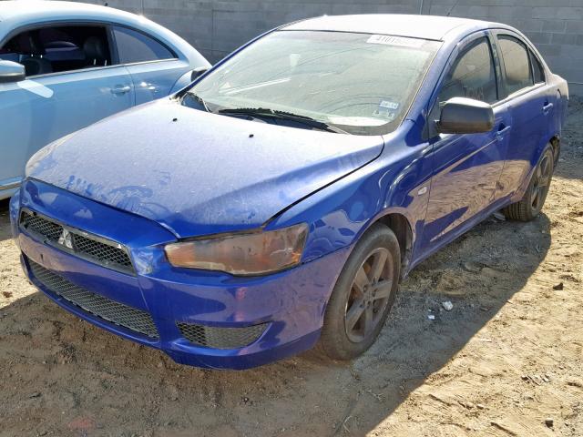 JA3AU26U28U042350 - 2008 MITSUBISHI LANCER ES BLUE photo 2