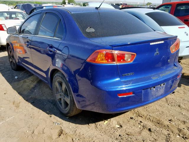 JA3AU26U28U042350 - 2008 MITSUBISHI LANCER ES BLUE photo 3