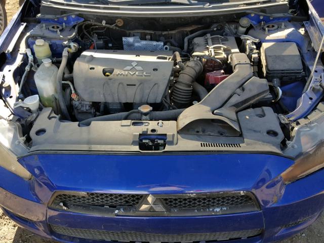 JA3AU26U28U042350 - 2008 MITSUBISHI LANCER ES BLUE photo 7