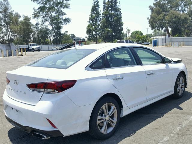 5NPE34AF5JH609340 - 2018 HYUNDAI SONATA SPO WHITE photo 4