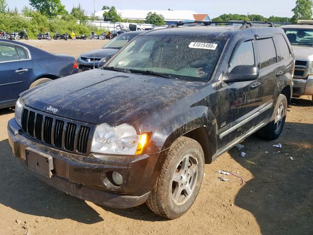 1J8GR48K77C652682 - 2007 JEEP GRAND CHER BLACK photo 2