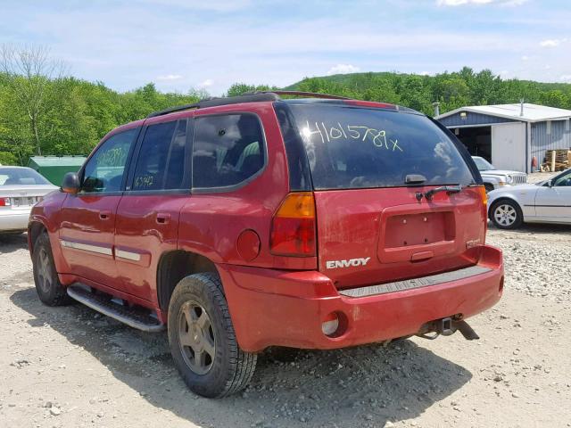 1GKDT13S522296785 - 2002 GMC ENVOY RED photo 3