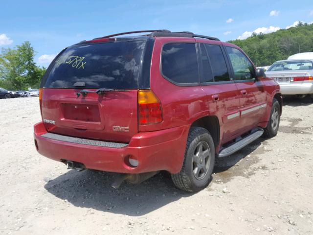 1GKDT13S522296785 - 2002 GMC ENVOY RED photo 4