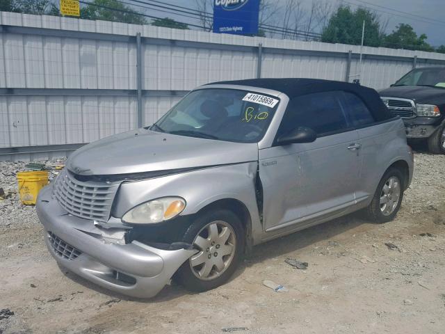 3C3EY45X55T621180 - 2005 CHRYSLER PT CRUISER SILVER photo 2