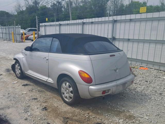 3C3EY45X55T621180 - 2005 CHRYSLER PT CRUISER SILVER photo 3