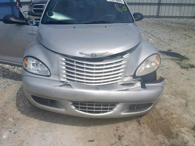 3C3EY45X55T621180 - 2005 CHRYSLER PT CRUISER SILVER photo 9