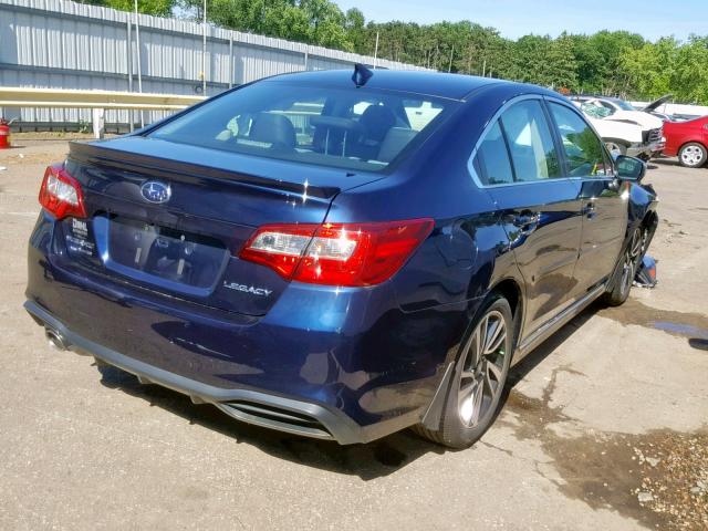 4S3BNAR67J3018776 - 2018 SUBARU LEGACY SPO BLUE photo 4