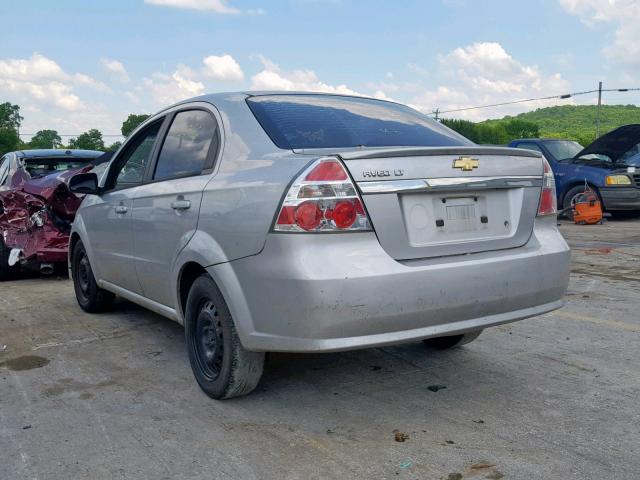 KL1TG5DEXBB182963 - 2011 CHEVROLET AVEO LT SILVER photo 3