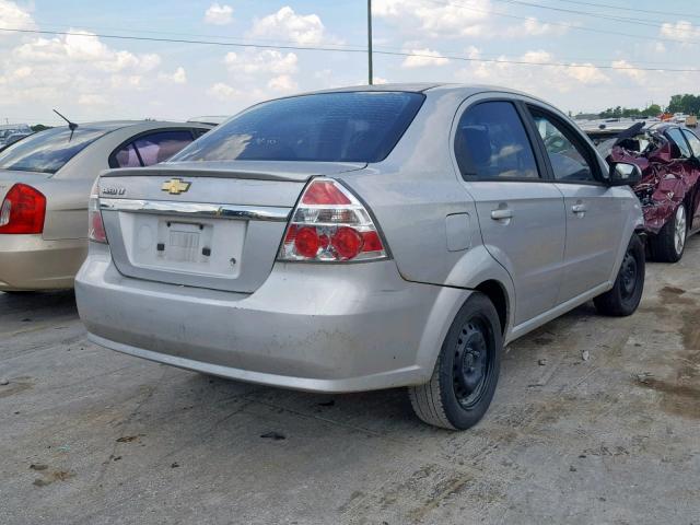 KL1TG5DEXBB182963 - 2011 CHEVROLET AVEO LT SILVER photo 4