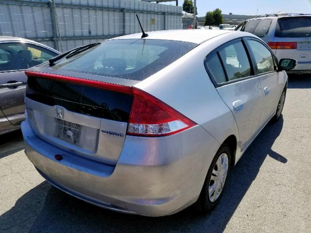 JHMZE2H53AS008280 - 2010 HONDA INSIGHT LX SILVER photo 4