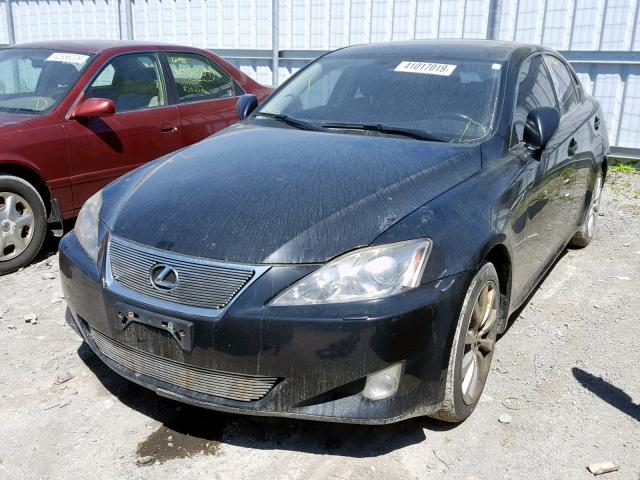 JTHCK262585017675 - 2008 LEXUS IS 250 BLACK photo 2