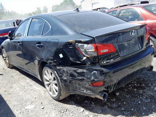 JTHCK262585017675 - 2008 LEXUS IS 250 BLACK photo 3