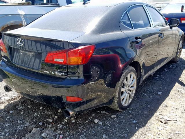 JTHCK262585017675 - 2008 LEXUS IS 250 BLACK photo 4