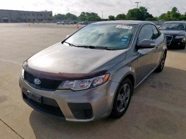 KNAFU6A23A5183784 - 2010 KIA FORTE EX GRAY photo 2