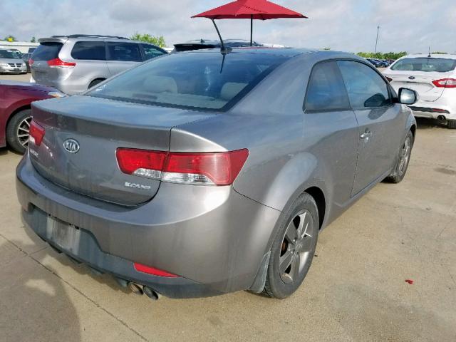 KNAFU6A23A5183784 - 2010 KIA FORTE EX GRAY photo 4