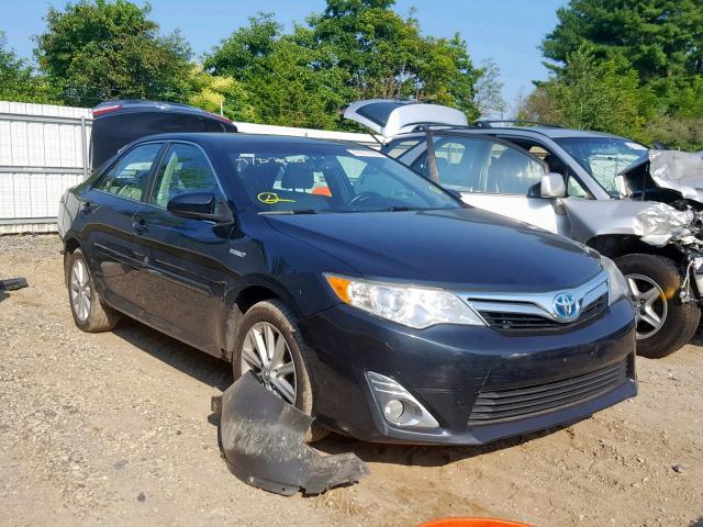 4T1BD1FK1DU078020 - 2013 TOYOTA CAMRY HYBR BLACK photo 1