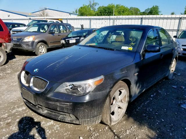 WBANF33567CS41418 - 2007 BMW 525 XI BLACK photo 2