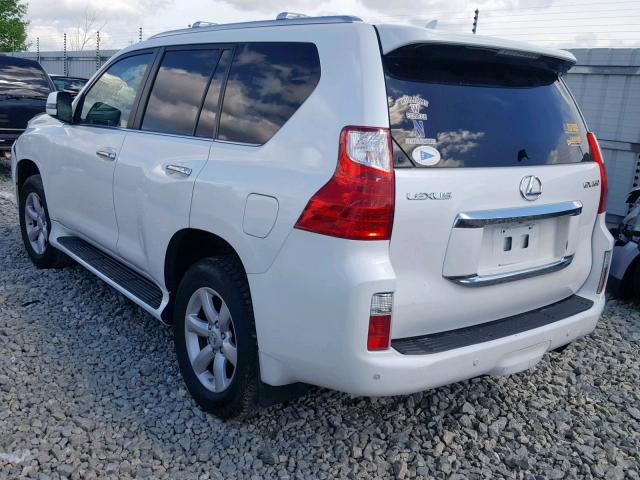 JTJBM7FX9A5010263 - 2010 LEXUS GX WHITE photo 3