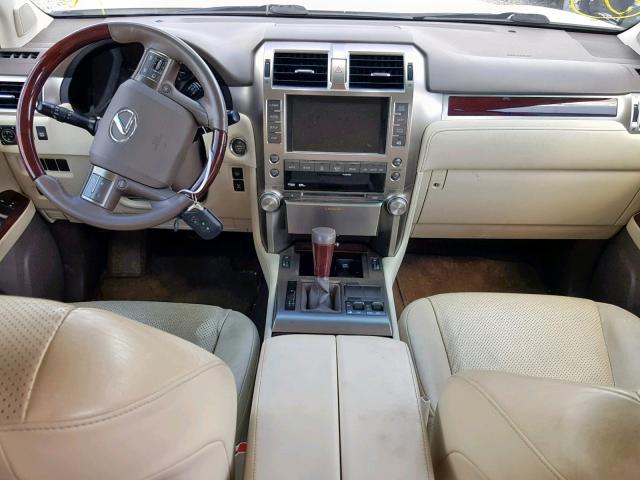 JTJBM7FX9A5010263 - 2010 LEXUS GX WHITE photo 9