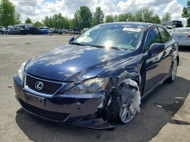 JTHBK262172028085 - 2007 LEXUS IS 250 BLUE photo 2