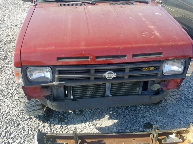 1N6SD11Y7NC338943 - 1992 NISSAN TRUCK SHOR MAROON photo 9