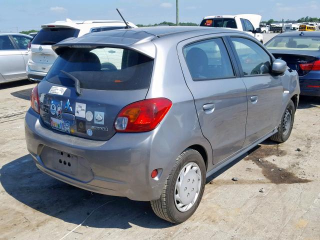 ML32A3HJ8FH047679 - 2015 MITSUBISHI MIRAGE DE GRAY photo 4