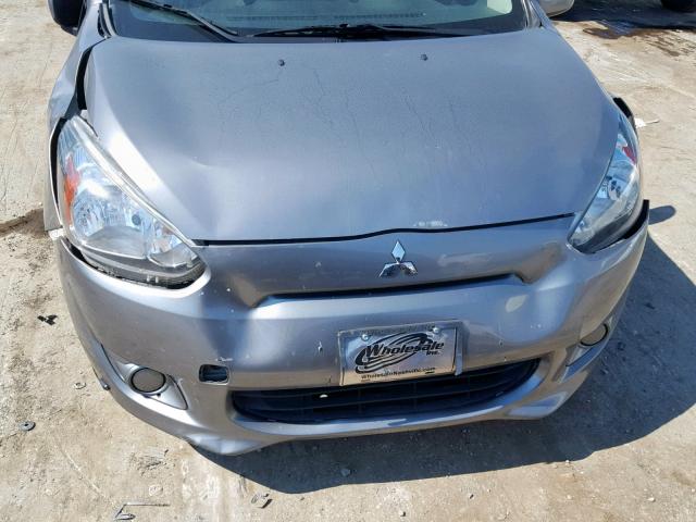 ML32A3HJ8FH047679 - 2015 MITSUBISHI MIRAGE DE GRAY photo 7