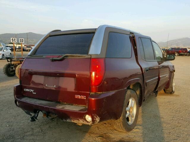 1GKET12S646185955 - 2004 GMC ENVOY XUV RED photo 4