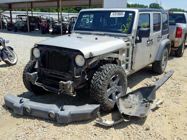 1J4GB39117L131429 - 2007 JEEP WRANGLER X SILVER photo 2