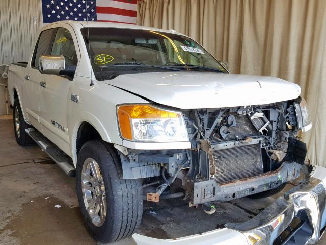 1N6BA0EC6BN309239 - 2011 NISSAN TITAN S WHITE photo 1