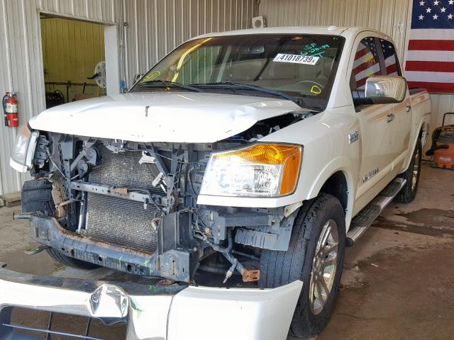 1N6BA0EC6BN309239 - 2011 NISSAN TITAN S WHITE photo 2