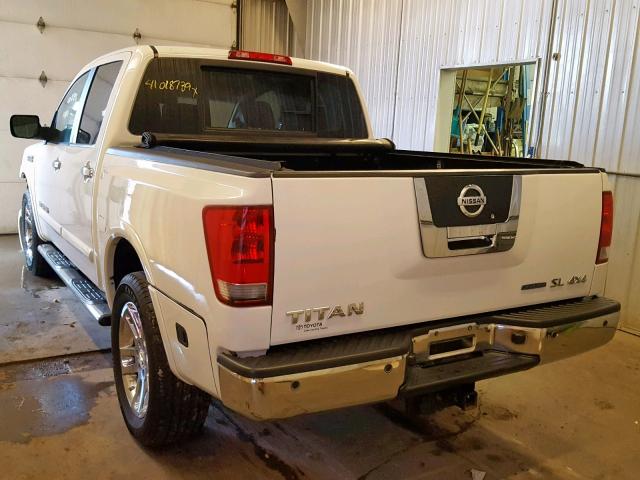 1N6BA0EC6BN309239 - 2011 NISSAN TITAN S WHITE photo 3