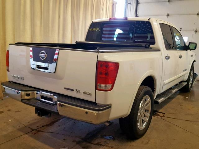 1N6BA0EC6BN309239 - 2011 NISSAN TITAN S WHITE photo 4