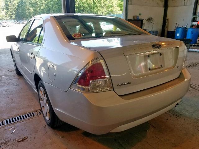 3FAFP06Z56R191585 - 2006 FORD FUSION S SILVER photo 3