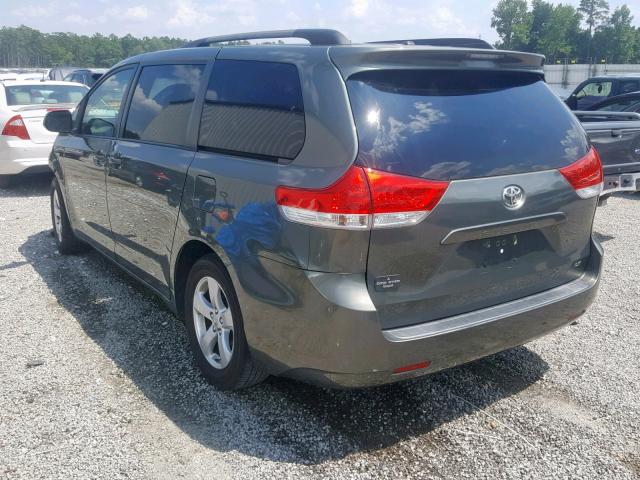 5TDKK3DC4CS203273 - 2012 TOYOTA SIENNA LE GRAY photo 3