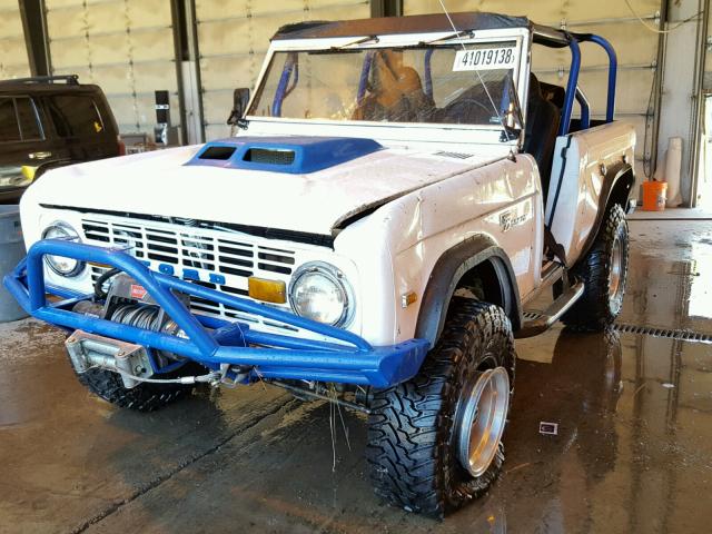 U15GLN09728 - 1972 FORD BRONCO WHITE photo 2