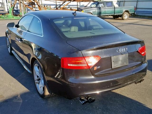 WAU3VAFR8AA009841 - 2010 AUDI S5 PRESTIG BLACK photo 3