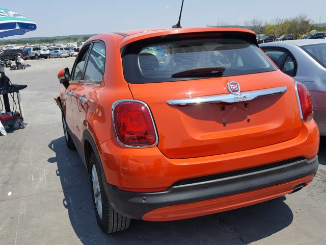 ZFBCFXAB6HP536395 - 2017 FIAT 500X POP ORANGE photo 3