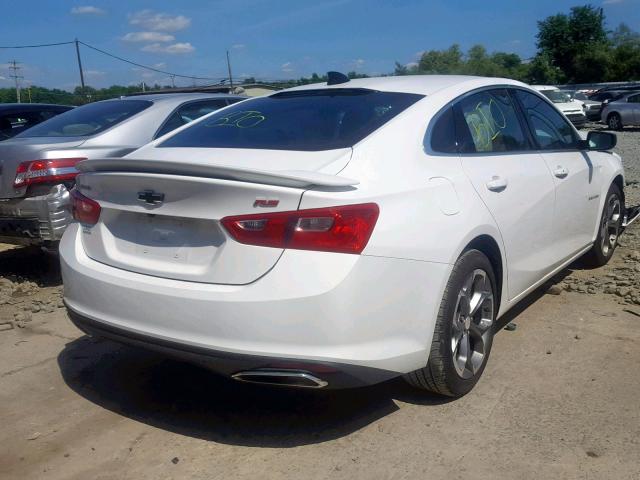 1G1ZG5ST6KF176423 - 2019 CHEVROLET MALIBU RS WHITE photo 4