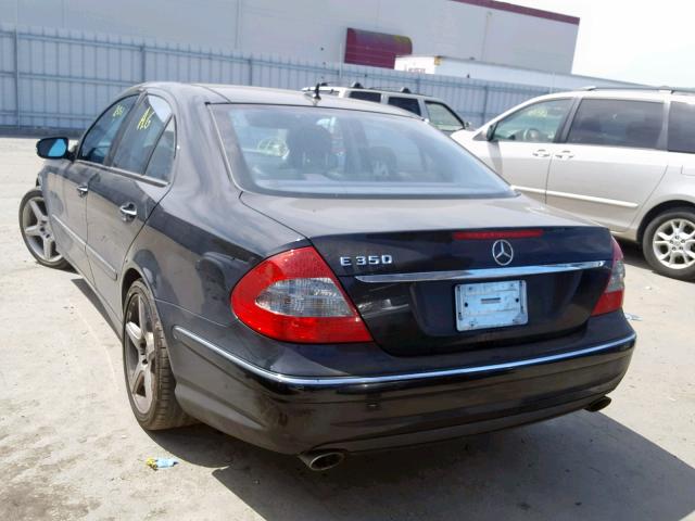 WDBUF56X08B228872 - 2008 MERCEDES-BENZ E 350 BLACK photo 3