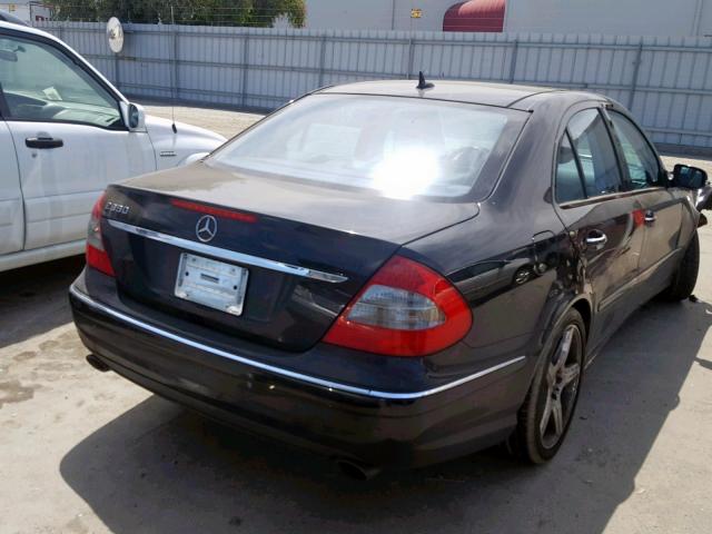 WDBUF56X08B228872 - 2008 MERCEDES-BENZ E 350 BLACK photo 4