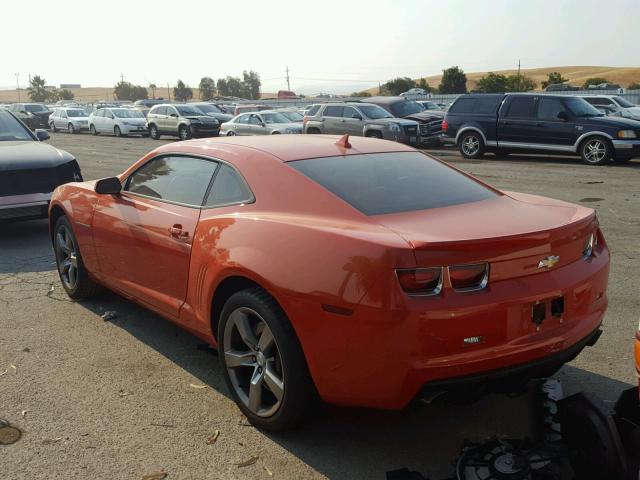 2G1FK1EJ5C9175598 - 2012 CHEVROLET CAMARO 2SS ORANGE photo 3