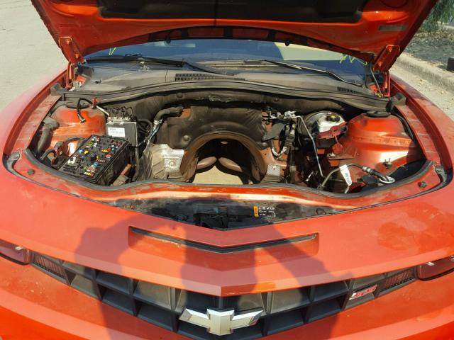 2G1FK1EJ5C9175598 - 2012 CHEVROLET CAMARO 2SS ORANGE photo 7