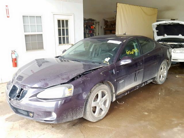 2G2WC55C871212486 - 2007 PONTIAC GRAND PRIX PURPLE photo 2