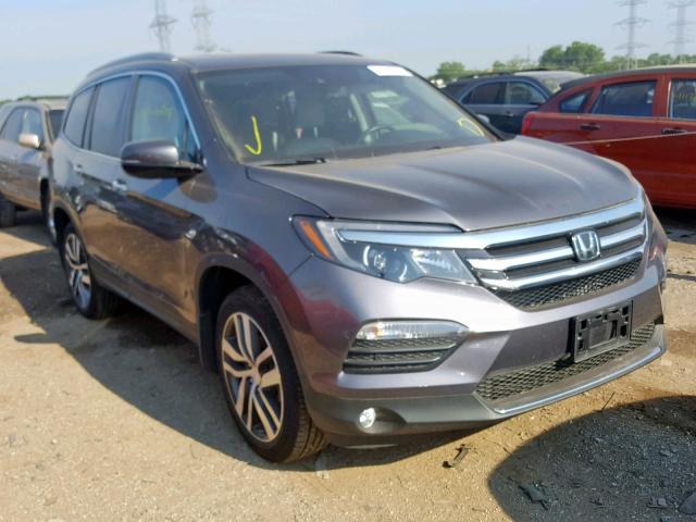 5FNYF6H0XHB073334 - 2017 HONDA PILOT ELIT GRAY photo 1