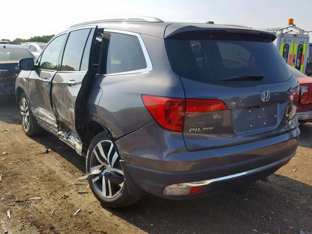 5FNYF6H0XHB073334 - 2017 HONDA PILOT ELIT GRAY photo 3