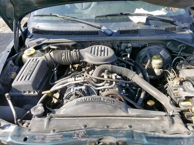 1B7GG22Y8WS587053 - 1998 DODGE DAKOTA GREEN photo 7